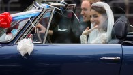 William drives bride in Aston Martin A Royal Wedding video clip I cut together for the BBC News website
