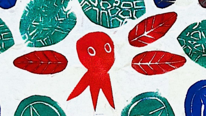 A close-up of Octopus in the Jungle by Jenni Sheppard, created at DesignThinkers Vancouver 2025